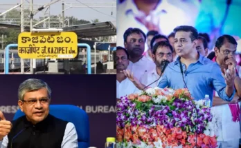KTR meets Union Minister Ashwini Vaishnaw to discuss Kazipet Rail Division and Telangana railway projects