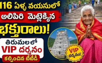 TTD Latest News 116 Year Old Devotee Tirumala