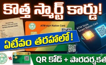 Smart Ration Card Telangana 2026 - ATM style smart cards with QR code for transparent ration distribution in Telangana.