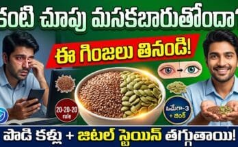 Seeds for eye health – flax seeds and pumpkin seeds benefits for vision, dry eyes, and digital eye strain relief.