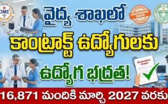 ts medical contract 2026 – telangana medical department contract outsourcing employees services extended till march 2027