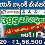union bank manager jobs 2026 – union bank of india 395 manager senior manager chief manager agm dgm vacancies degree banking experience eligible apply online