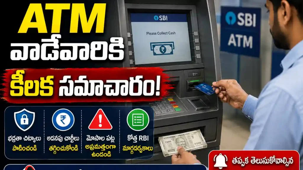 ATM Rules 2026 latest withdrawal charges and free transaction limits