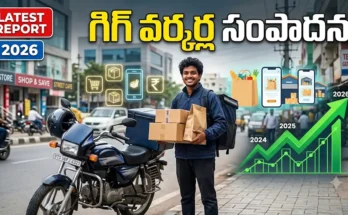 Gig Workers Salary report showing an Indian delivery partner representing the growing gig economy in India