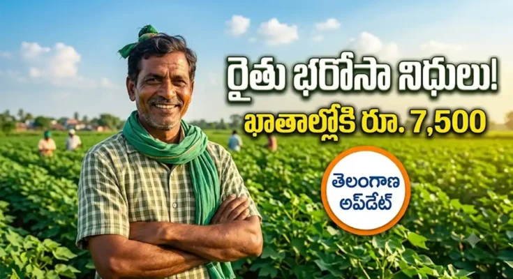 Telangana Rythu Bharosa funds and crop loan waiver updates 2026