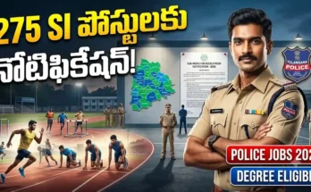 Telangana SI Notification 2026 275 Police Recruitment TSLPRB