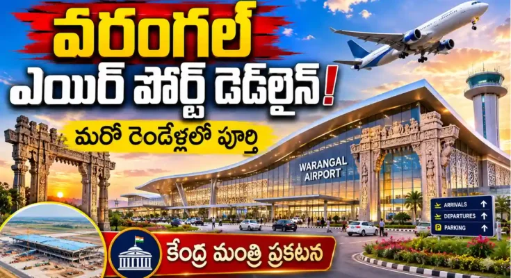 Warangal Mamnoor airport completion deadline announcement by Ram Mohan Naidu