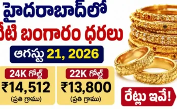 Gold Rate Today in Hyderabad August 21