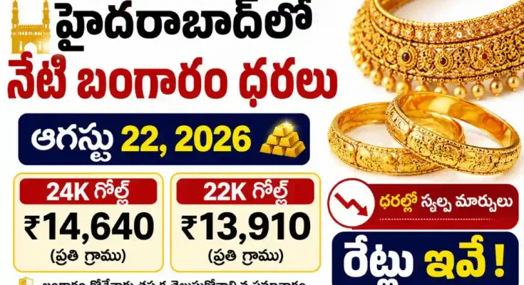 Gold Rate Today in Hyderabad August 22