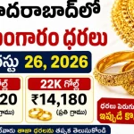 Gold Rate Today in Hyderabad, August 26, 2026