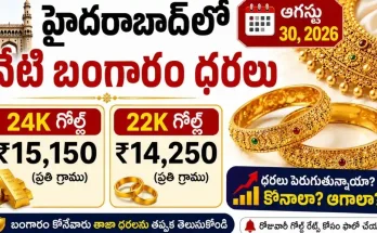 Gold Rate Today in Hyderabad August 30 2026