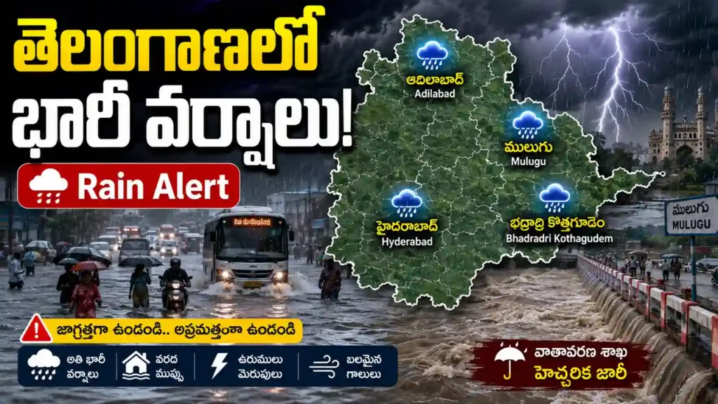 Heavy Rain Alert Telangana August 4 2026