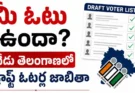 Telangana SIR : 21% ఓటర్లకు షాక్? నేడు తెలంగాణ SIR డ్రాఫ్ట్ లిస్ట్