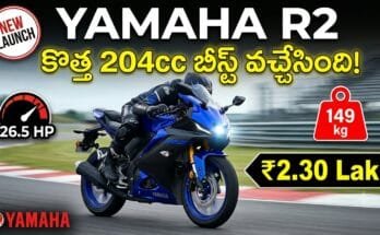 Yamaha R2 Launch India - 204cc engine, 149 kg lightweight chassis, and 5-inch TFT display.