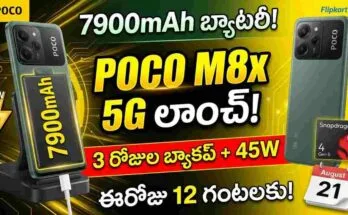 POCO M8x 5G Launch India - 7900mAh battery, Snapdragon 4 Gen 5, 45W charging, and 6 years software support.