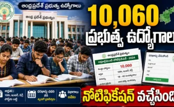 AP Job Calendar 2026 10060 government jobs Andhra Pradesh