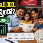 PPF Returns calculation for Rs 5000 monthly investment in Public Provident Fund