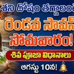 Second Sawan Somwar : Shiva puja remedies for Shani Dosha – Jalabhishek, Bilva leaves, black sesame seeds, and white flowers offering on Sawan Somwar.