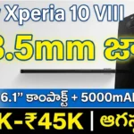 Sony Xperia 10 VIII Launch Date - Snapdragon 6 Gen 3, 6.1-inch OLED, 5000mAh battery, and 3.5mm headphone jack details.