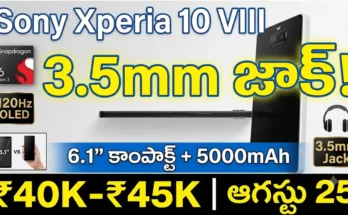 Sony Xperia 10 VIII Launch Date - Snapdragon 6 Gen 3, 6.1-inch OLED, 5000mAh battery, and 3.5mm headphone jack details.
