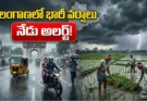Telangana Rain Alert August 24 2026 heavy rain weather update