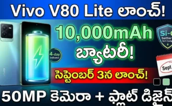 Vivo V80 Lite 10000mAh Battery - Global launch on September 3rd with 50MP camera and flat design.
