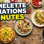 5 delicious omelette variations – masala, cheese chilli, Mediterranean, mushroom garlic, and chilli crisp omelette recipes for breakfast.