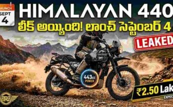 Royal Enfield Himalayan 440 Leak - Analogue-digital cluster, Tripper Navigation pod, and 443cc engine specs.