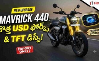 Hero Mavrick 440 USD Forks TFT - Upgraded with premium USD front forks and a digital TFT instrument cluster for export markets.