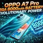 OPPO A7 Pro Launch - 8000mAh battery, 80W fast charging, and IP69K durability rating.