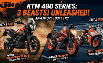 KTM 490cc Twin Cylinder Bikes India - 490 Adventure, 490 Duke, and RC 490 with new parallel-twin engine.