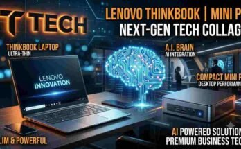 Lenovo IFA 2026 New Laptops Desktops - ThinkBook 14, ThinkCentre X Ultra, and ThinkVision monitors with local AI features.