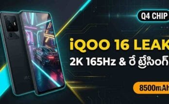 iQOO 16 Leak Specs - 2K 165Hz OLED display, Q4 ray tracing chip, and 8500mAh battery.