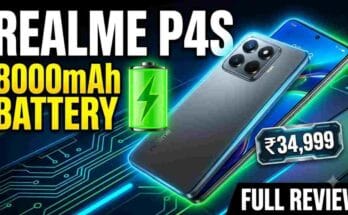 Realme P4s Review - 8000mAh battery, 144Hz AMOLED display, and Dimensity 7400 Ultra chipset.