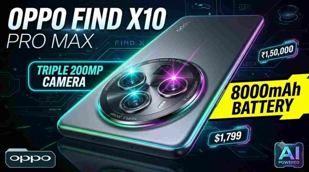 OPPO Find X10 Series Launch - Dual 200MP cameras, 8000mAh battery, and 0.99mm ultra-thin bezels.