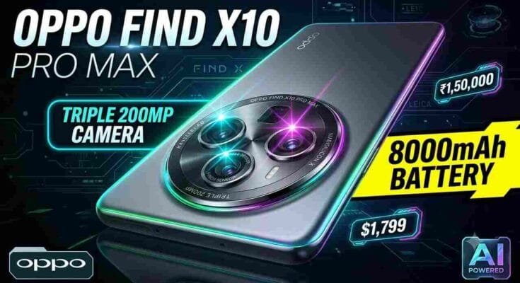 OPPO Find X10 Series Launch - Dual 200MP cameras, 8000mAh battery, and 0.99mm ultra-thin bezels.