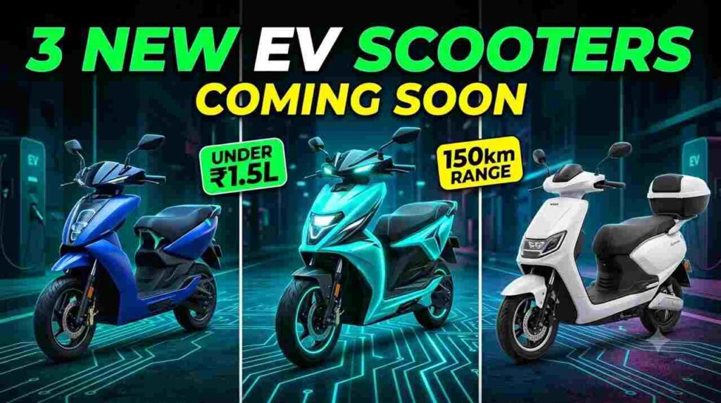 Upcoming EV Scooters India 2026 - VinFast Viper, Ultraviolette Tesseract, and Honda QC3 specs and launch details.