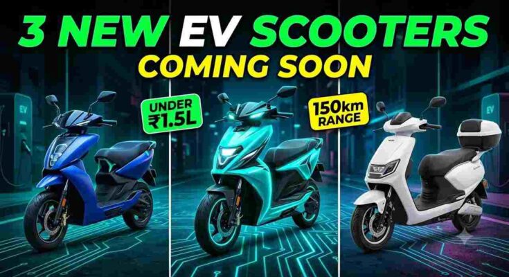 Upcoming EV Scooters India 2026 - VinFast Viper, Ultraviolette Tesseract, and Honda QC3 specs and launch details.
