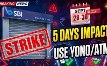 SBI Bank Strike September 2026 - 5-day branch closure, YONO, ATM, and UPI alternative banking services.