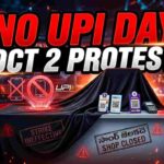 No UPI Day October 2 Protest - Traders covering UPI QR codes and sound boxes to protest 0.4% MDR levy.
