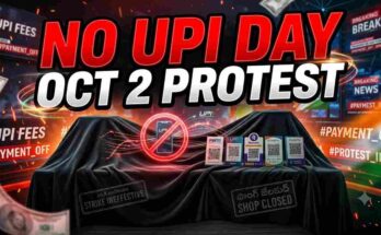 UPI MDR Protest October 2 - Traders covering QR codes with black cloth to protest 0.4% MDR levy on UPI.