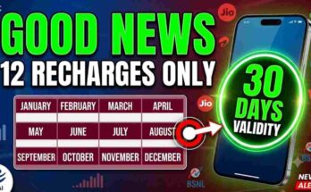 Prepaid Mobile 30-Day Validity - 30 days validity, 12 recharges per year, TRAI new rules 2026.
