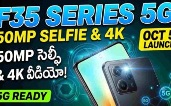 F35 Series 5G Launch - 50MP selfie camera, 50MP OIS main camera, and 4K video recording features.