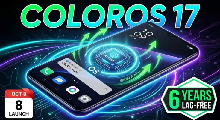 ColorOS 17 Update - Fluid Design, AI Photo Editor, Tidal Engine, and unified OxygenOS/Realme UI.