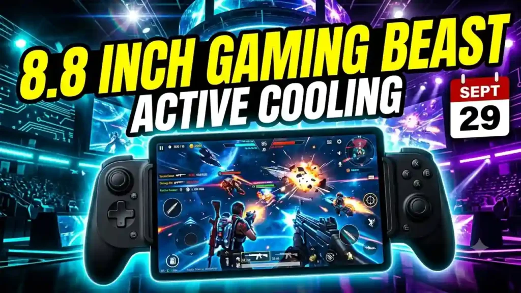 iQOO Pad Ultra Launch - 8.8-inch compact display, Snapdragon 8 Elite Gen 6, and active cooling fan for gaming.