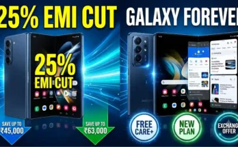 Samsung Galaxy Forever Z Fold8 - 25% EMI reduction, Galaxy Forever programme, and Samsung Care+ inclusion.