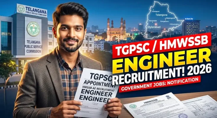 Telangana Govt Jobs TGPSC 130 HMWSSB Manager Engineering posts 2026