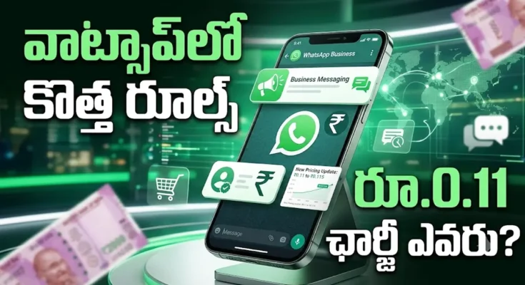 WhatsApp New Rules అక్టోబర్ 1 నుంచి Business మెసేజ్లకు రూ.0.115 ఛార్జీ