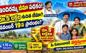 ఇందిరమ్మ బీమా పథకం 2026 : ఇందిరమ్మ బీమా పథకం ద్వారా తెలంగాణ కుటుంబాలకు రూ.5 లక్షల ఉచిత బీమా రక్షణ