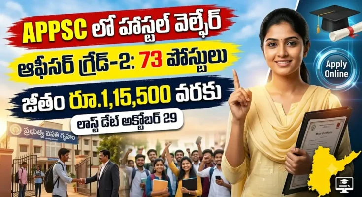APPSC హాస్టల్ వెల్ఫేర్ ఆఫీసర్ గ్రేడ్-2 నోటిఫికేషన్ 2026